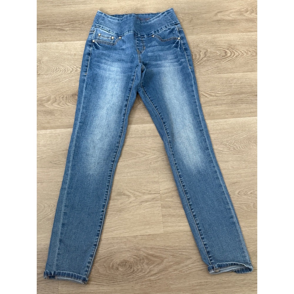Jag Jeans Womens 2/26 High Rise Skinny Pull On Denim Medium Wash Blue